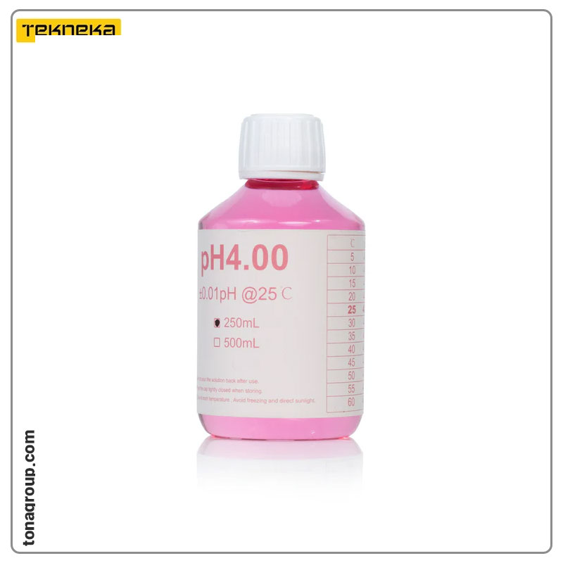 محلول بافر pH4.00 (250 ml) Tekneka pH4.00 Buffer Solution