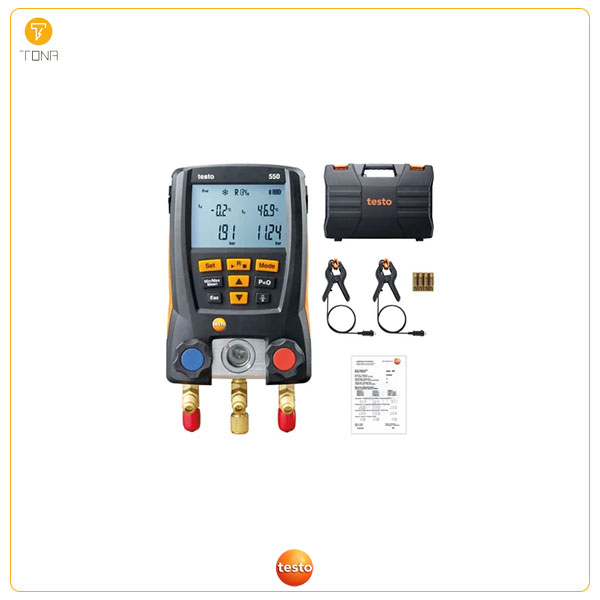 گیج دوقلو پراب وکیوم و شلنگ TESTO 557 Kit 